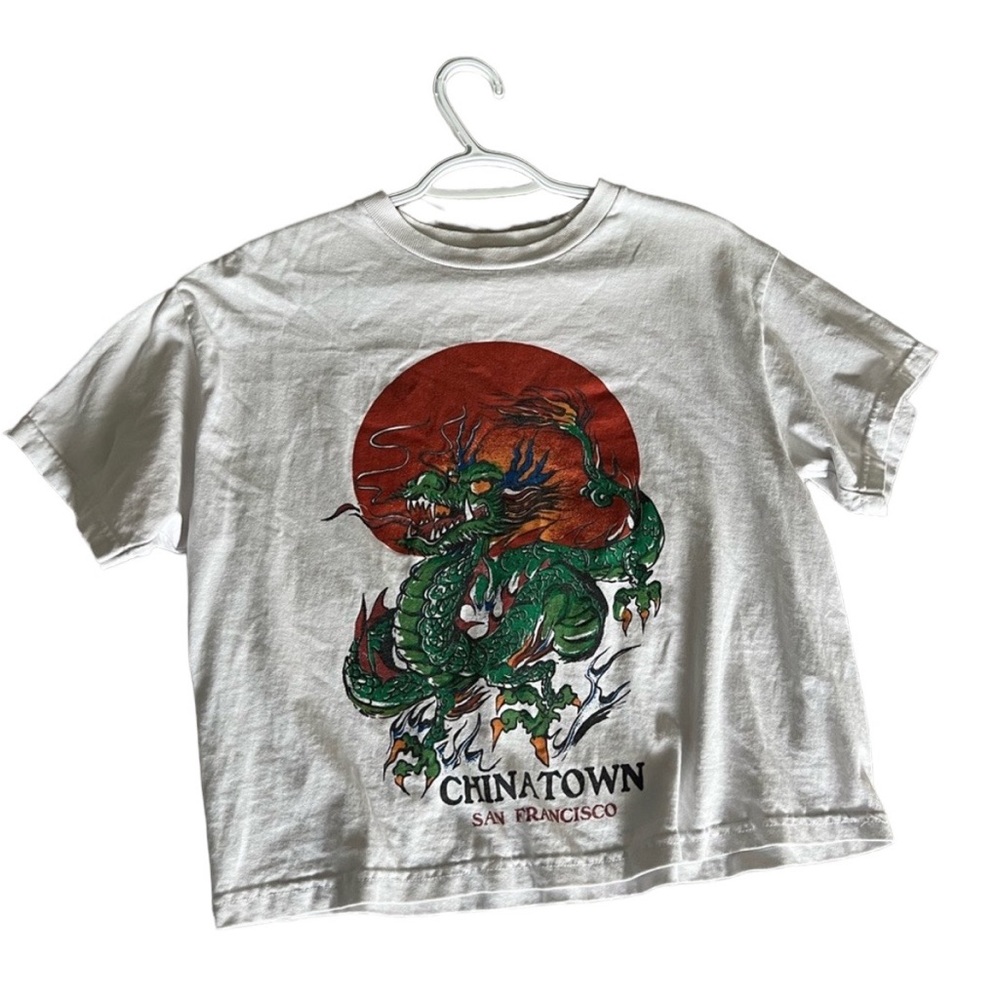 Brandy Melville, J. Gault - Graphic Print Tee, Dragon - US OS